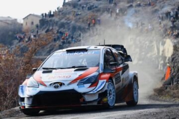 LES TOYOTA EN TÊTE… OGIER LEADER DU RALLYE MONTE CARLO DEVANT EVANS ! TÄNAK OUT ET MIRACULÉ…