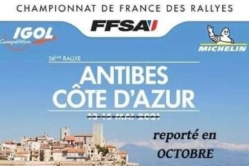 LE RALLYE ANTIBES REPORTÉ EN OCTOBRE