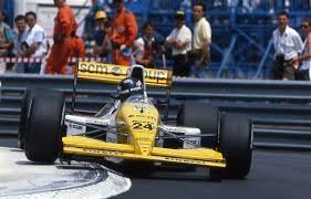PAOLO BARILLA AUVOLZNT DE LA MINARD AU GP DE MONACO DE F1 1990
