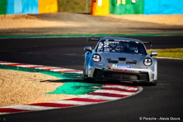 ALESSANDRO GHIRETTI, LE PLUS RAPIDE DES 1ers ESSAIS COLLECTIFS DE LA PORSCHE CUP FRANCE