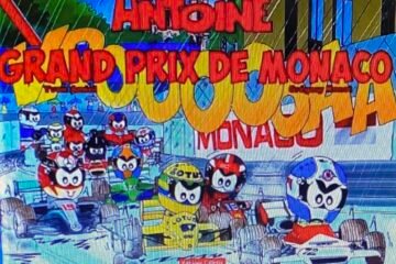 YVON AMIEL AVEC ANTOINE LE PILOTE, AU GRAND PRIX DE MONACO DE F1 YVON AMIEL AVEC ANTOINE LE PILOTE, AU GRAND PRIX DE MONACO DE F1