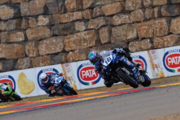 WSBK 2021 EN ARAGON : EN SSP 600, PODIUM DE CLUZEL PARTI FOND DE GRILLE