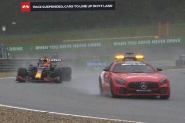 VERSTAPPEN VAINQUEUR D'UN GP DE BELGIQUE DANTESQUE ET RACCOURCI A… 4 TOURS