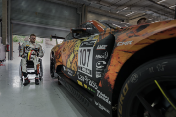 NIGEL BAILLY AVEC LA BENTLEY CMR A MISANO EN ULTIMATE CUP