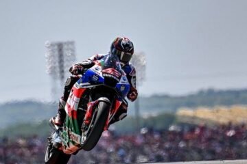 VICTOIRE DE LA HONDA LCR D’ALEX RINS AU COTA À AUSTIN. FABIO, 3 ET JOHANN, 7