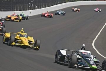 SATO DOMINE LES DERNIERS ESSAIS  DU  CARB DAY A INDIANAPOLIS. GROSJEAN, 8