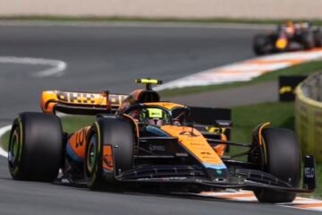 NORRIS ET McLAREN PRÉCÉDENT VERSTAPPEN AUX LIBRES 2 A ZANDVOORT