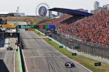 AVEC LES PILOTES ALPINE AVANT LE GP DES PAYS-BAS 2023 A ZANDVOORT.