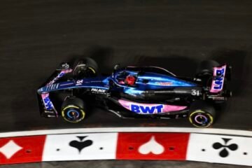 LES PILOTES ALPINE DÉCOUVRENT LA PISTE DE LAS VEGAS