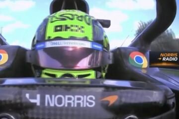 LA McLAREN DE NORRIS VICTORIEUSE DU GP DES PAYS BAS DEVANT VERSTAPPEN ET LECLERC