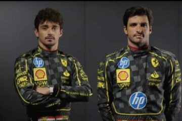 NOUVELLES COULEURS POUR LES PILOTES FERRARi A MONZA AU GRAND PRIX D'ITALIE 2024