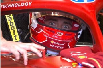 LA FERRARI DE LECLERC EN POLE A BAKOU DEVANT LA McLAREN DE PIASTRI ET LA FERRARI DE SAINZ