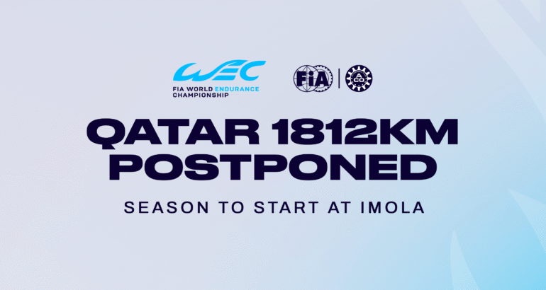 WEC. SANS SURPRISE…LA MANCHE D’OUVERTURE DE LA SAISON 2026 A LOSAIL AU QATAR, REPORTÉ !