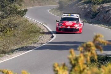 WRC. SOLBERG DEVANCE KATSUTA AU SHAKEDOWN DES ILES CANARIES