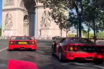 LA FERRARI F40 A L’HONNEUR DANS LES RUES DE PARIS