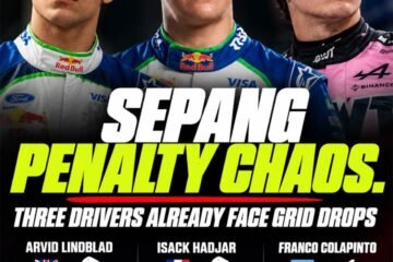 F1. HADJAR, LINDBLAD ET COLAPINTO PÉNALISÉS A SEPANG